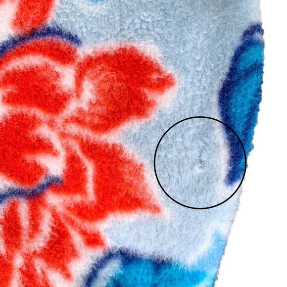 Patagonia Manoa Dusk Blue Floral Print Synchilla Snap-T Fleece Pullover Sweater - Picture 8 of 9